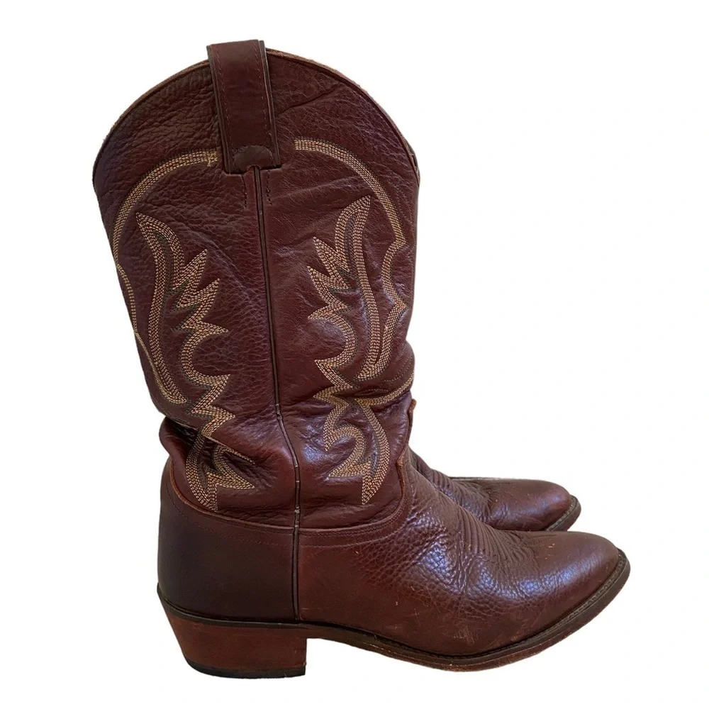 Justin Men’s Western Boot Chocolate Brown Leather Mallorca 1472 Size 10 EE